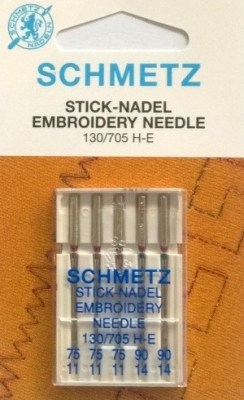 SCHMETZ AGHI RICAMO NO. 75-90 - SCHMETZ STICK NADELN NR. 75-90